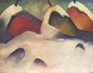 Agachados en la Nieve